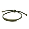 Fashion Retro Allmatch Oil Wax Braided Rope Titanium Steel Stainless Steel 18K Electroplated Women's Bracelet