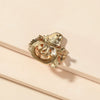Fashion Retro Alloy Pumpkin Hat Brooch With Dripping Oil Finish Geometric Exaggerated Pin For Women And Unisex