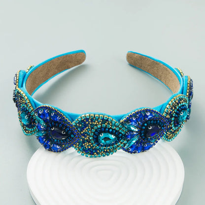 Fashion Retro Baroque Inlay Crystal Headband Hair Accessories