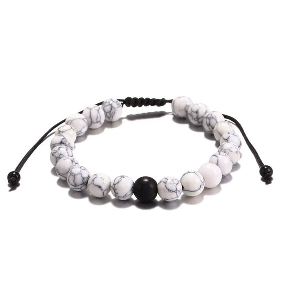 Fashion Retro Bracelet Synthetic Stone Geometric Handwoven Unisex