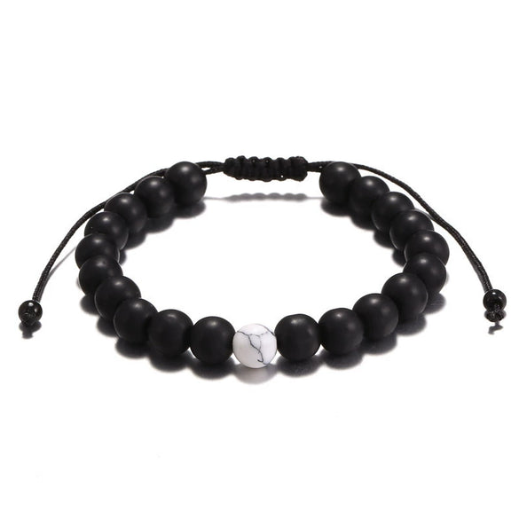 Fashion Retro Bracelet Synthetic Stone Geometric Handwoven Unisex