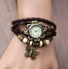 Fashion Retro Butterfly Pendant Bracelet Watch Stainless Steel