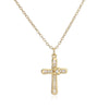 Fashion Retro Copper Geometric Cross Pendant Necklace For Women