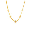 Fashion Retro Diamond Hollow Round Tree Of Life Titanium Steel Jewelry Necklace With Gold Plated Electroplating And Snake Bone Chain For Women