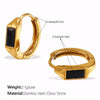 Fashion Retro Geometric Shape 316L Stainless Steel Goldplated Earrings For Women