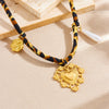 Fashion Retro Goldplated Stainless Steel Heartshaped Pendant Necklace