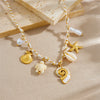 Fashion Retro Highend Stainless Steel Goldplated Animal Zodiac Pendant Necklace