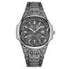Fashion Retro Men's Alloy Watch With Oval Dial