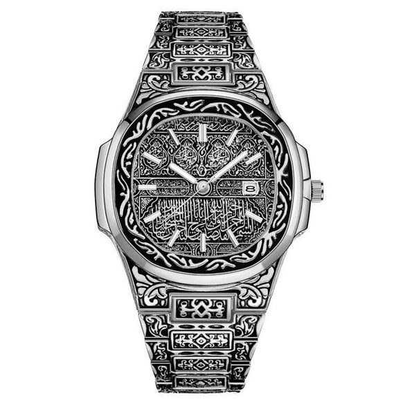 Fashion Retro Men's Alloy Watch With Oval Dial
