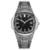 Fashion Retro Men's Alloy Watch With Oval Dial