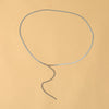 Fashion Retro Simple Metal Single Lap Waist Chain All Match Street Style Beach Body Chain For Women And Men