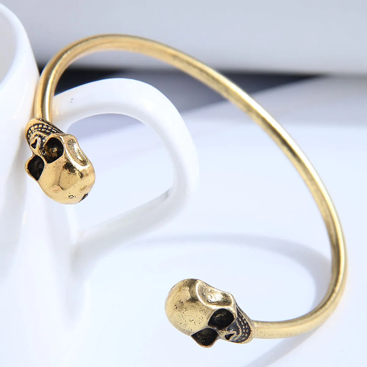 Ethnic Style Skull Alloy Wholesale Cuff Bracelets