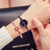 Fashion Retro Small Fresh Female Bracelet Watch Alloy Case Stainless Steel Strap Round Dial