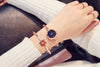 Fashion Retro Small Fresh Female Bracelet Watch Alloy Case Stainless Steel Strap Round Dial