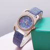 Fashion Retro Square Rhinestone Quartz Watch For Female Students Pu Strap Alloy Case