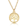 Fashion Retro Tree Of Life Pendant Alloy Ladies Peace Tree Necklace Clavicle Chain