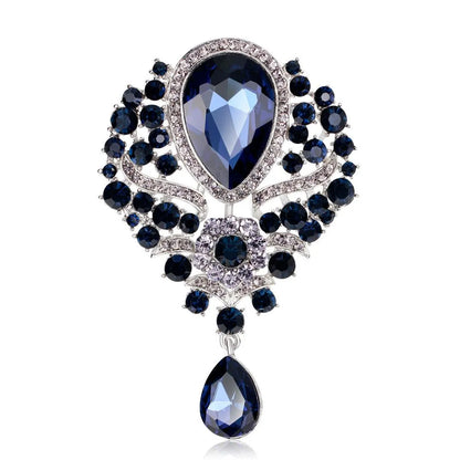 Fashion Rhinestone Glass Alloy Brooch Nhdr132412