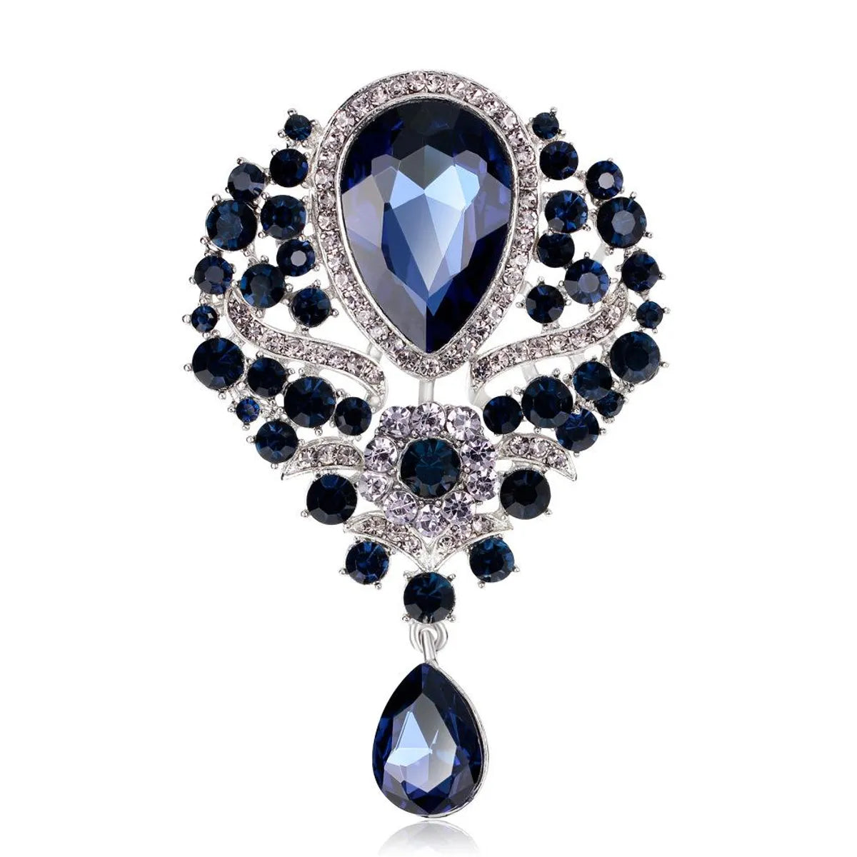 Fashion Rhinestone Glass Alloy Brooch Nhdr132412