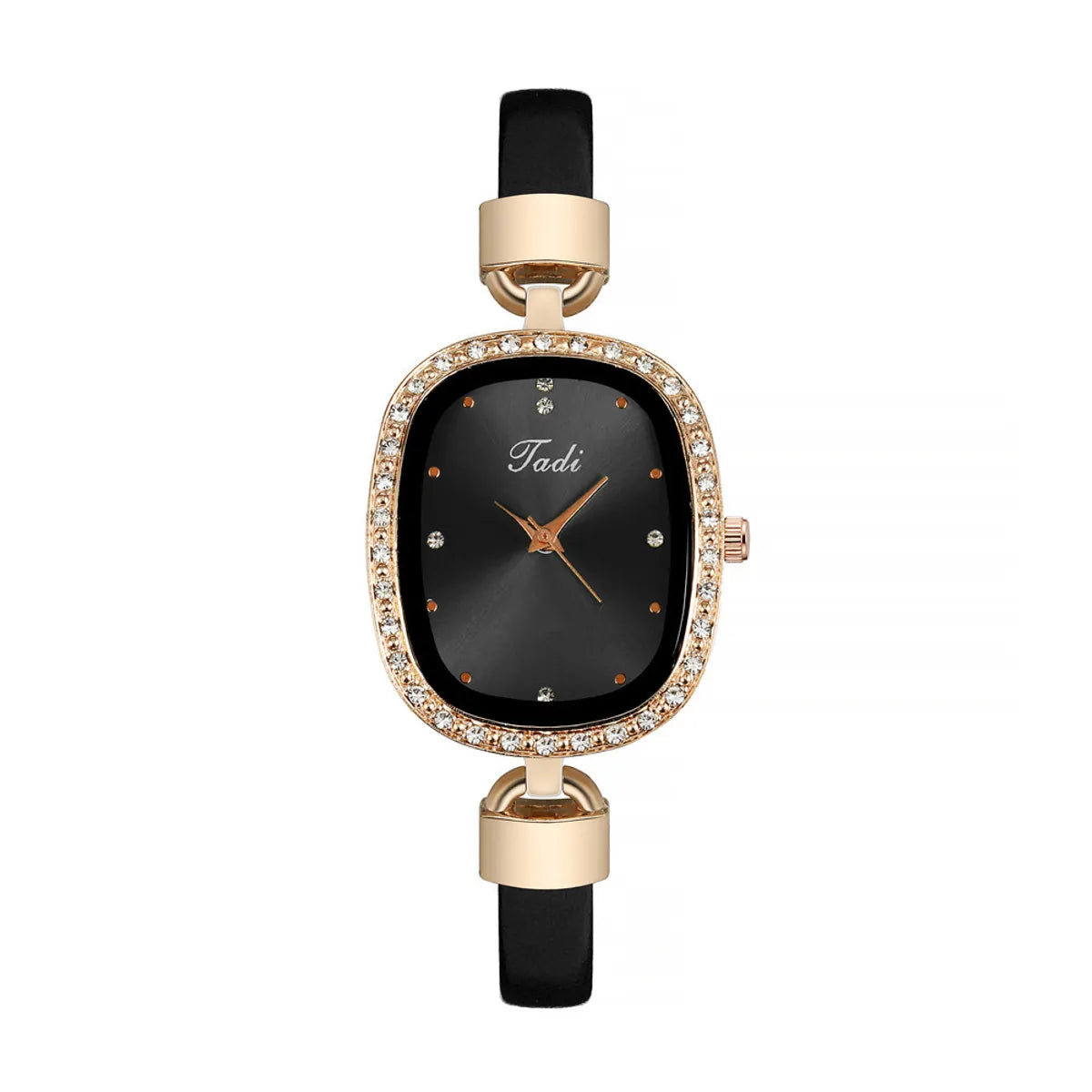 Fashion Rhinestone Thin Belt Watch Casual Watch Women