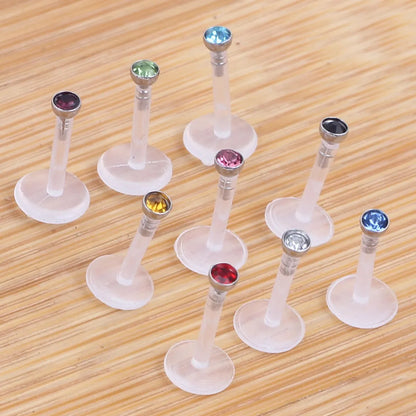 Fashion Rhombus Arylic Metal Ear Studs 1 Piece