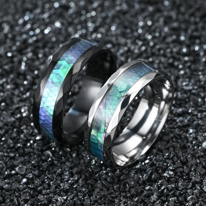 Fashion Rhombus Stainless Steel Plating Rings 1 Piece