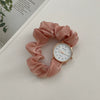 Fashion Ribbon Digital Watch For Female Alloy Case Round Dial