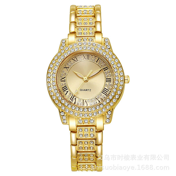 Fashion Roman Pattern Alloy Women's Quartz Watch