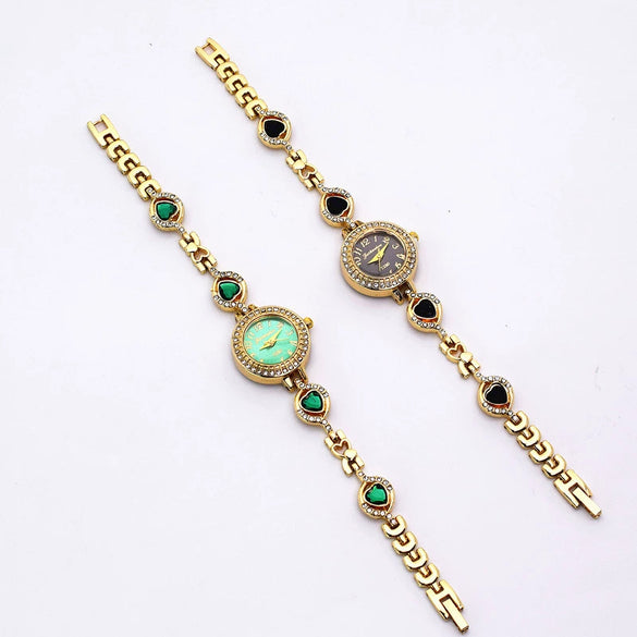 Fashion Round Alloy Women's Bracelet Watch Luxury Niche Ins Style Student Watch