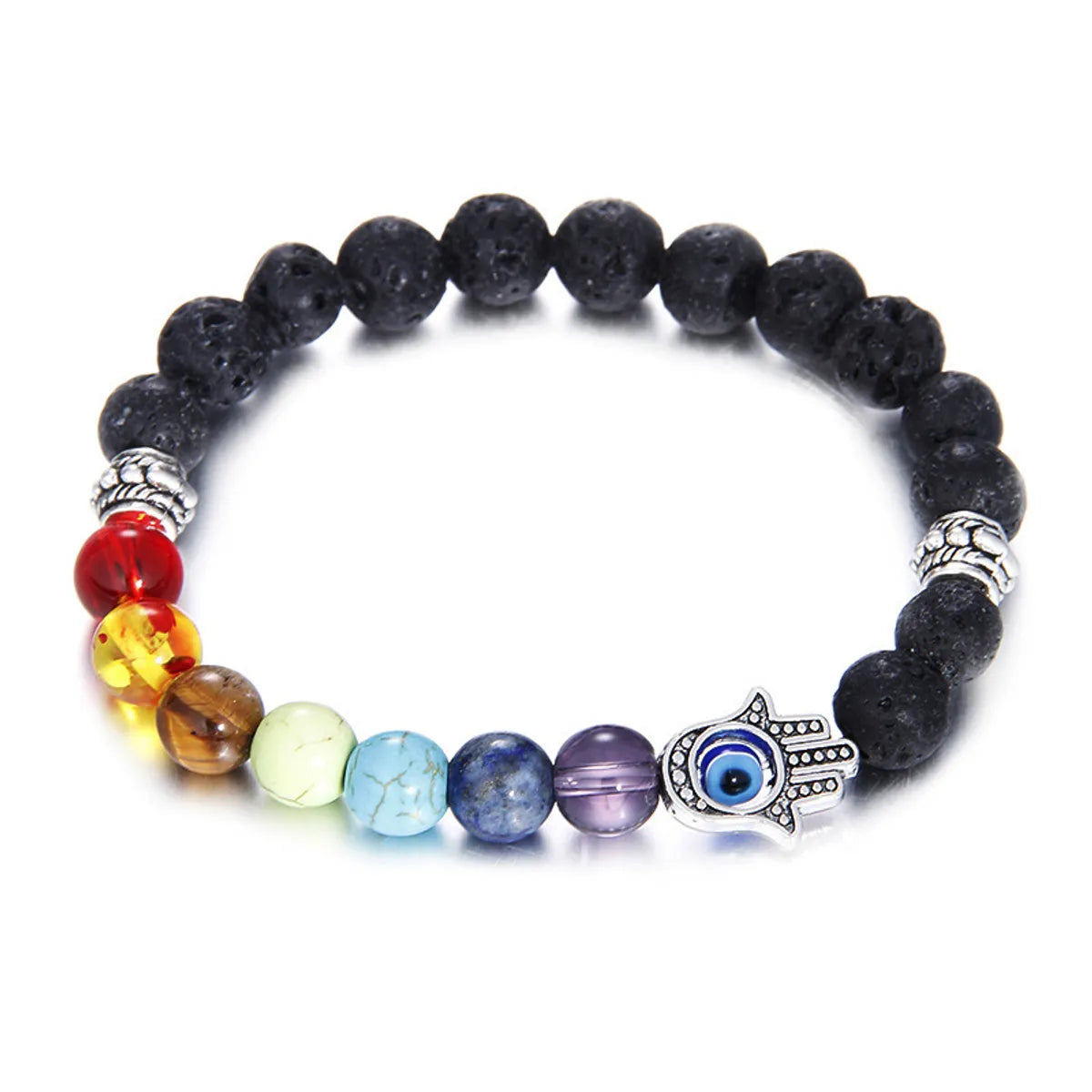 Fashion Round Beaded Unisex Bracelets 1 Piece