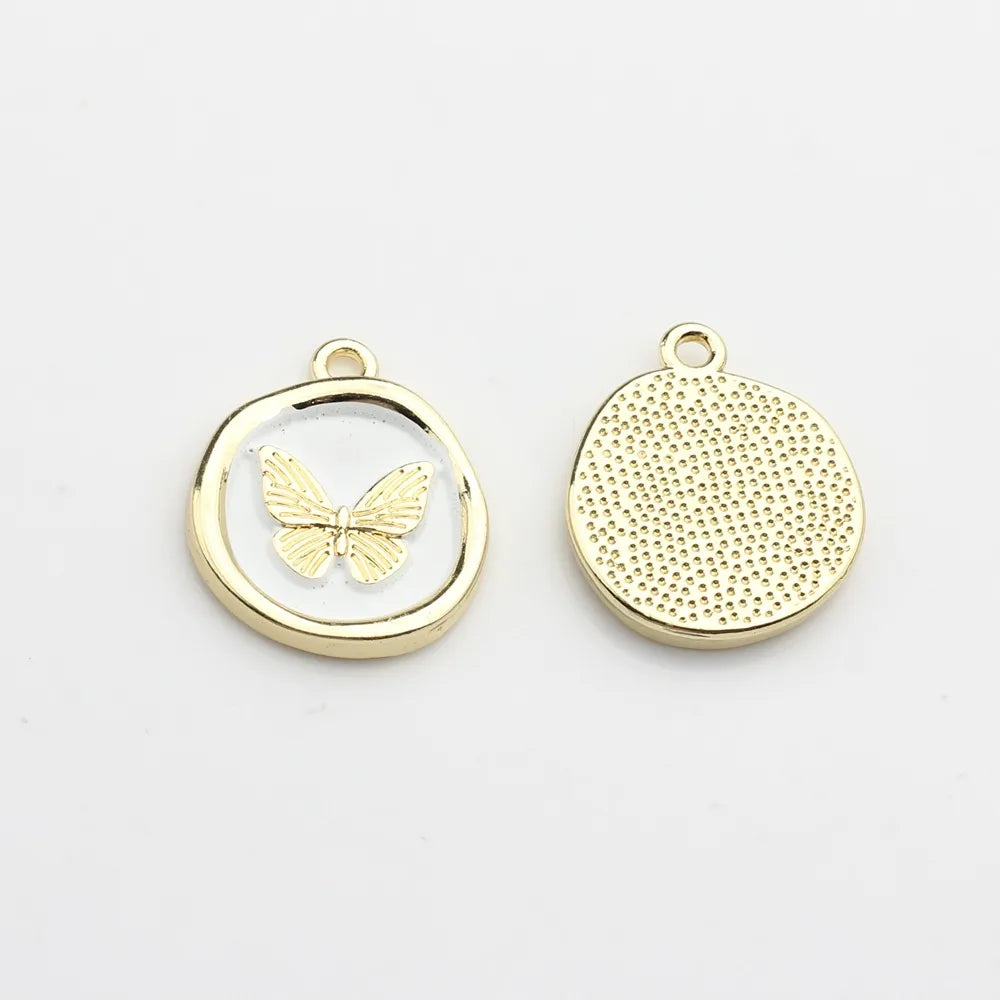 Zinc Alloy Round Butterfly