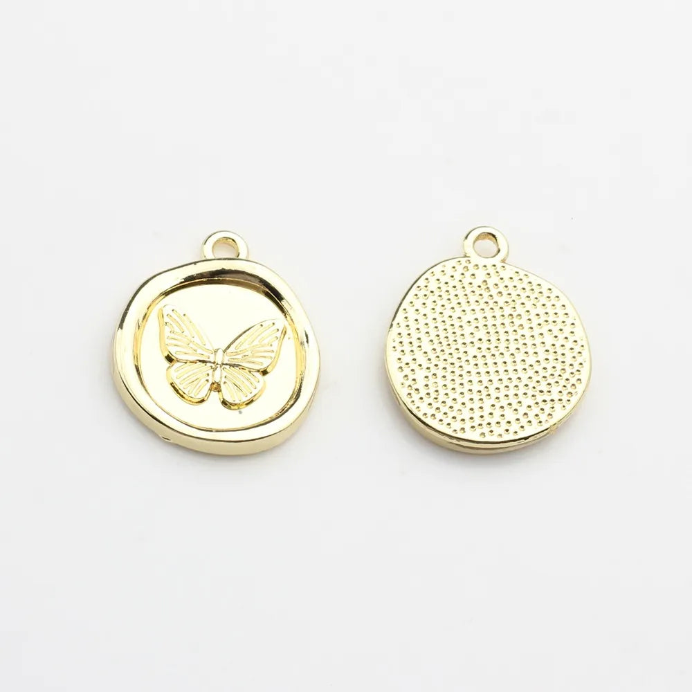 Zinc Alloy Round Butterfly