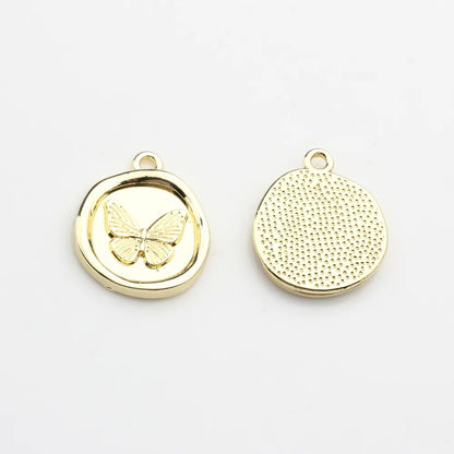 Zinc Alloy Round Butterfly