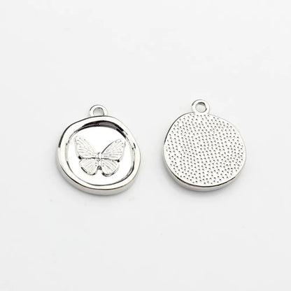 Zinc Alloy Round Butterfly