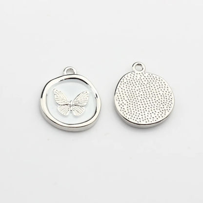 Zinc Alloy Round Butterfly