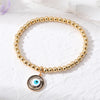 Fashion Round Eye Beaded Epoxy Unisex Bracelets 1 Piece