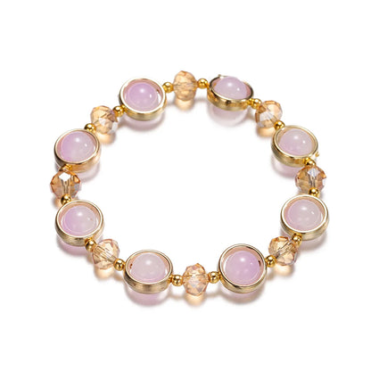 Fashion Round Glass Women'S Bracelets 1 Piece