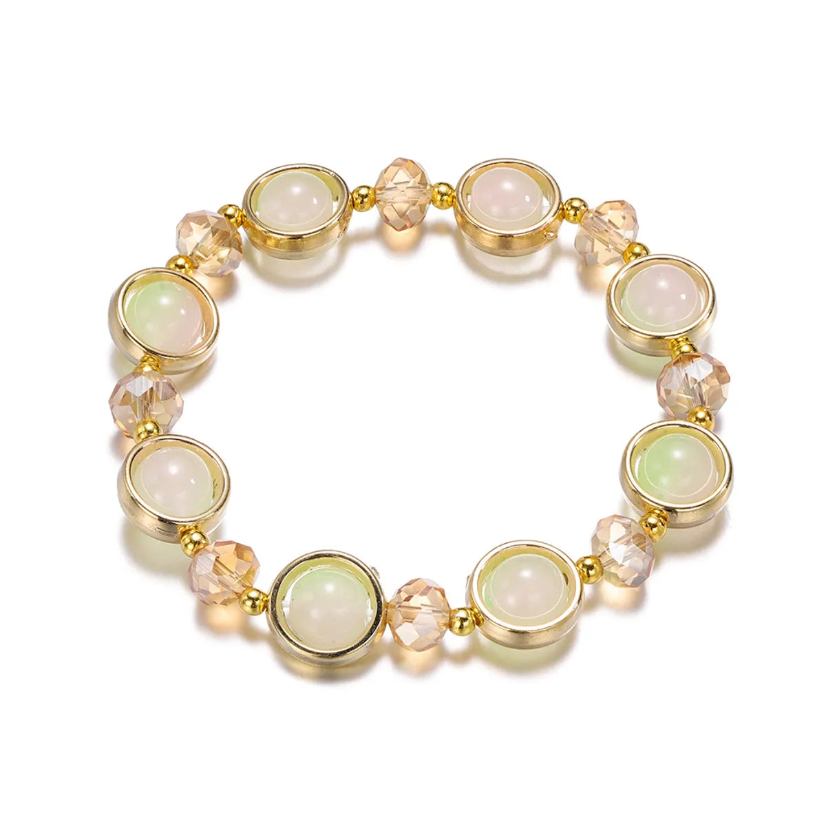 Fashion Round Glass Women'S Bracelets 1 Piece