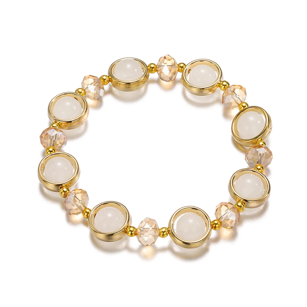 Fashion Round Glass Women'S Bracelets 1 Piece