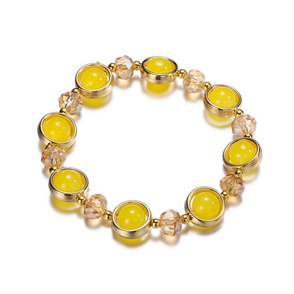 Fashion Round Glass Women'S Bracelets 1 Piece