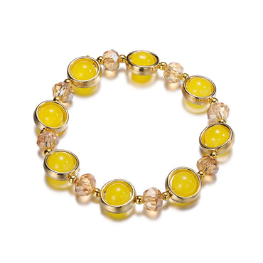 Fashion Round Glass Women'S Bracelets 1 Piece