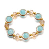 Fashion Round Glass Women'S Bracelets 1 Piece