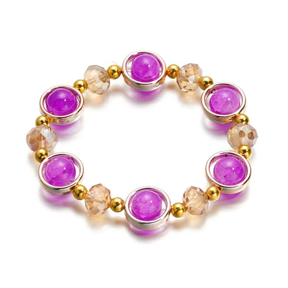 Fashion Round Glass Women'S Bracelets 1 Piece