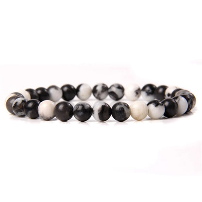 Fashion Round Natural Stone Beaded Bracelets 1 Piece