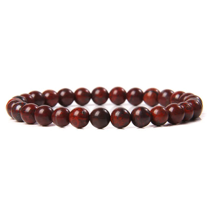 Fashion Round Natural Stone Beaded Bracelets 1 Piece