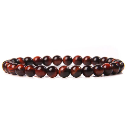 Fashion Round Natural Stone Beaded Bracelets 1 Piece