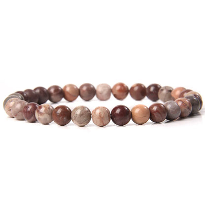 Fashion Round Natural Stone Beaded Bracelets 1 Piece