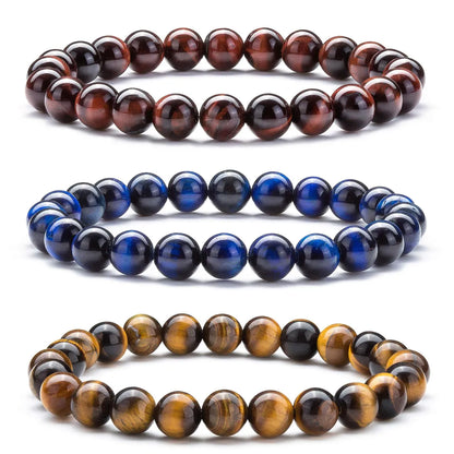 Fashion Round Natural Stone Beaded Bracelets