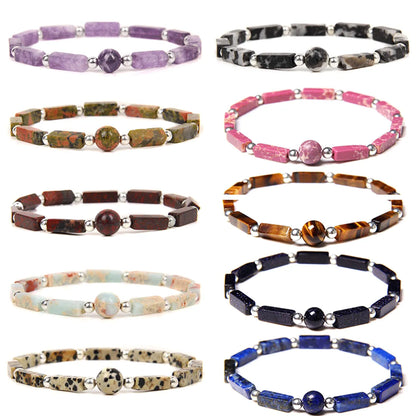 Fashion Round Square Crystal Bracelets 1 Piece