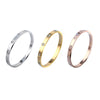 Fashion Round Stainless Steel Diamond Bangle