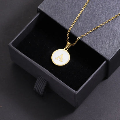 Fashion Round Stainless Steel Pendant Necklace